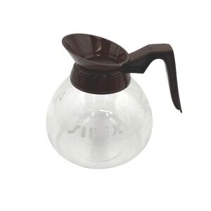 SILEX Glass Coffee Carafe Brown Handle Spout Replacement Pot 10 Cup